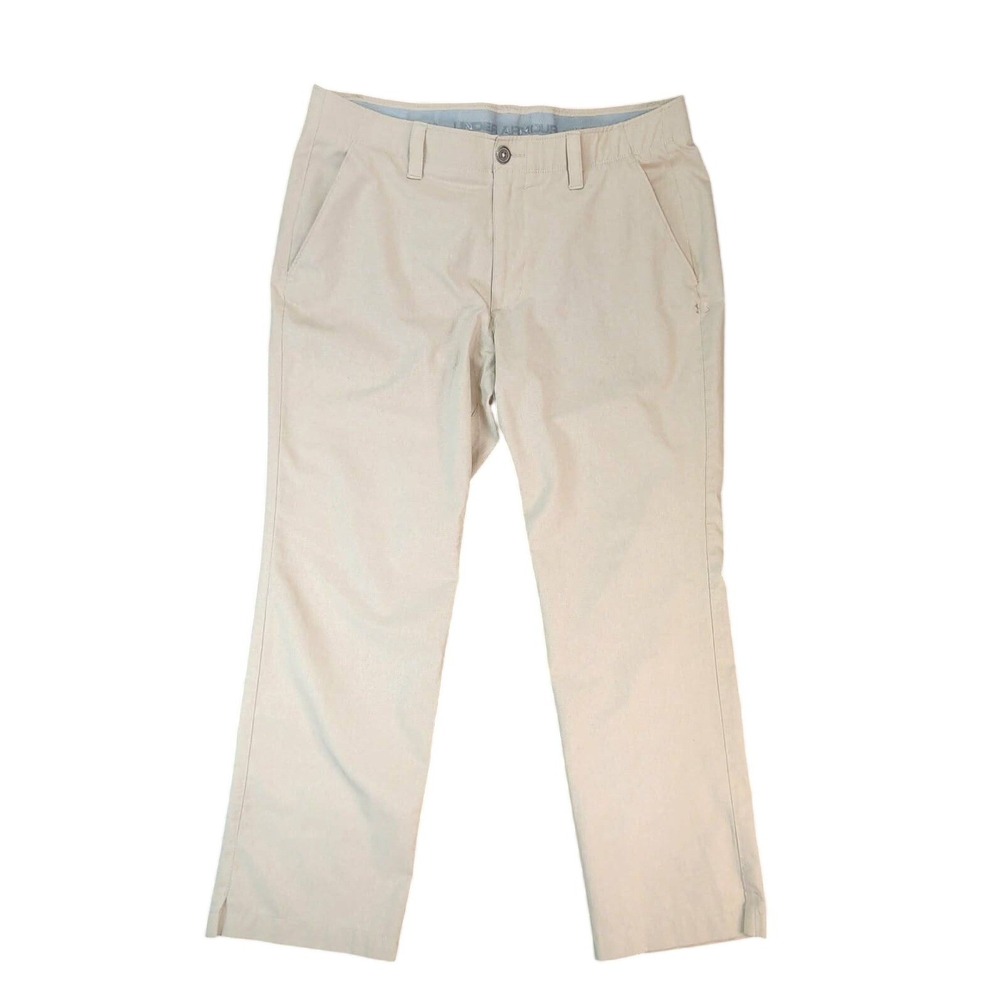 Under Armour Pants Mens 36x30 Tan Golf Chino Performance Straight Leg 1252440